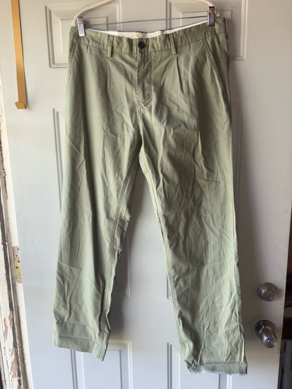 Ben Sherman EC1 olive green slim chino pants size 36
